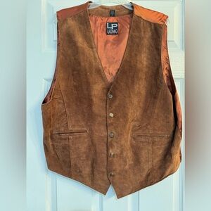 Vintage 90’s LP Uomo Brown Suede Vest